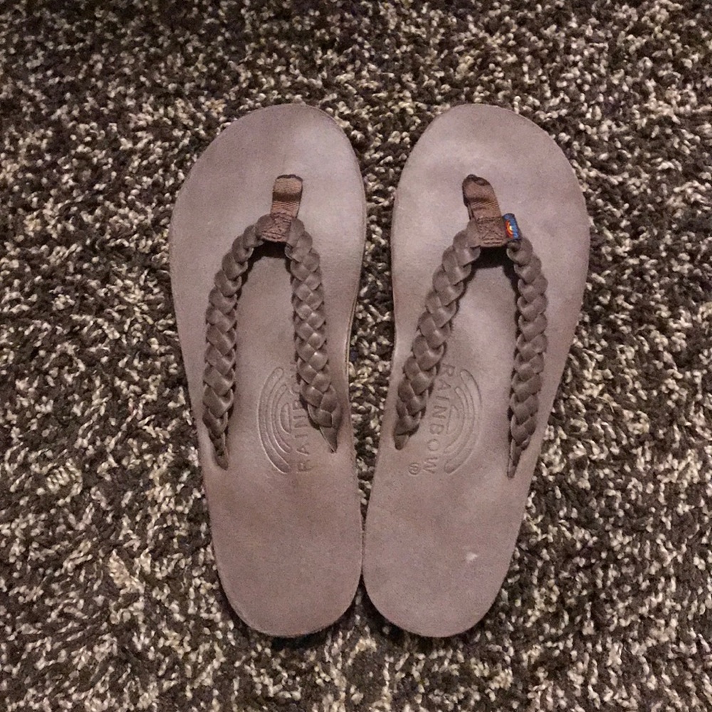 NWOT Braided Rainbow Sandals